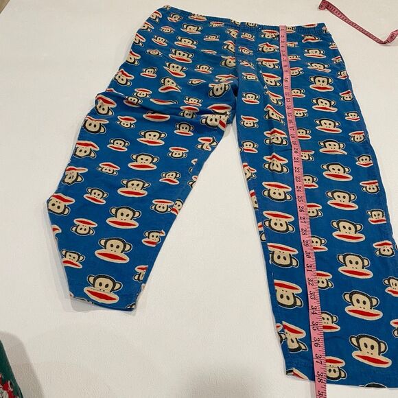 Paul Frank Julius Monkey Pajama Pants Light Blue Men’s M 32–34 Y2K Lounge (No Dr - Picture 5 of 9